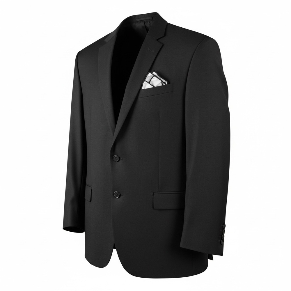 Marchatti Italy Black Blazer Sport Coat 50R (XXL) Handkerchief can be removed
B4